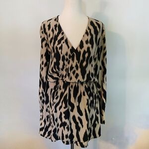 Parker Silk Leopard Print Dress